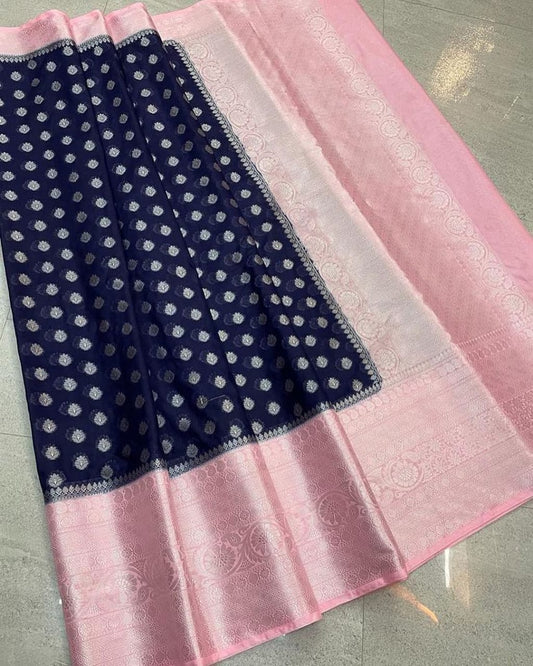 Designer Katan georgette Banarasi Saree