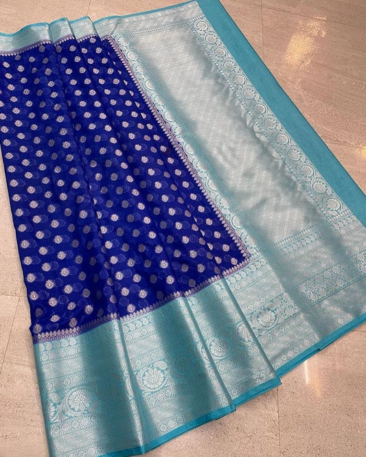 Designer Katan georgette Banarasi Saree