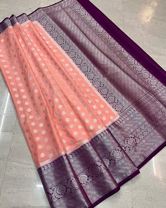 Designer Katan georgette Banarasi Saree