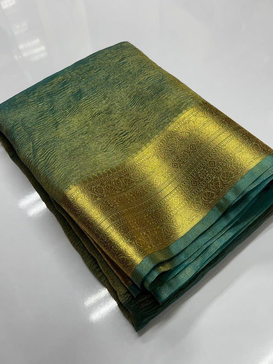 Banarasi Tissue Crush Saree