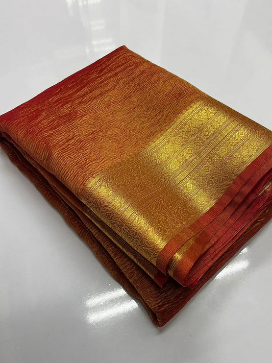 Banarasi Tissue Crush Saree