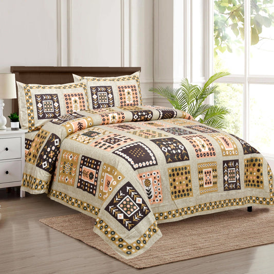 Pure Cotton Jumbo Size Double Bedsheet. ( 108X 108) with pillow covers