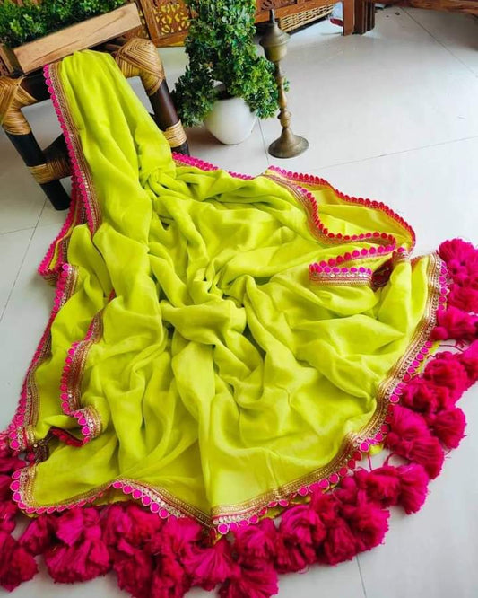 Beautiful Cotton Mulmul  Saree