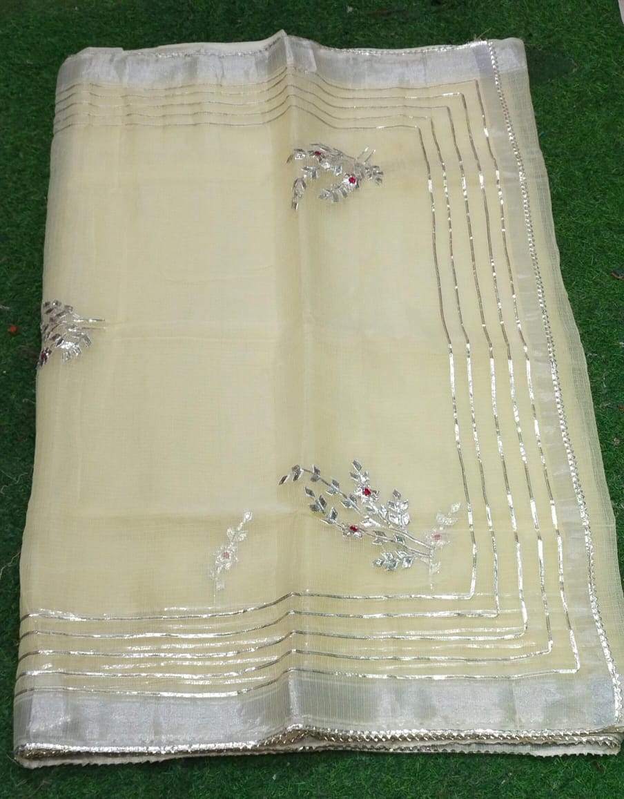 kota cotton kacha gota patti saree