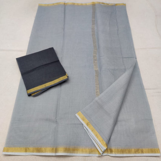 Pure Cotton Kota Plain Dye Saree