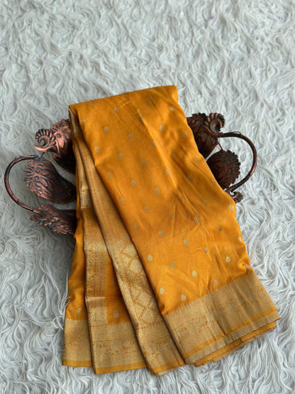 Banarasi  Georgette Silk Saree With Zari Work