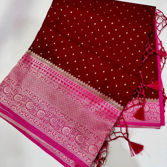 Banarasi  Semi  Warm Silk Soft Saree