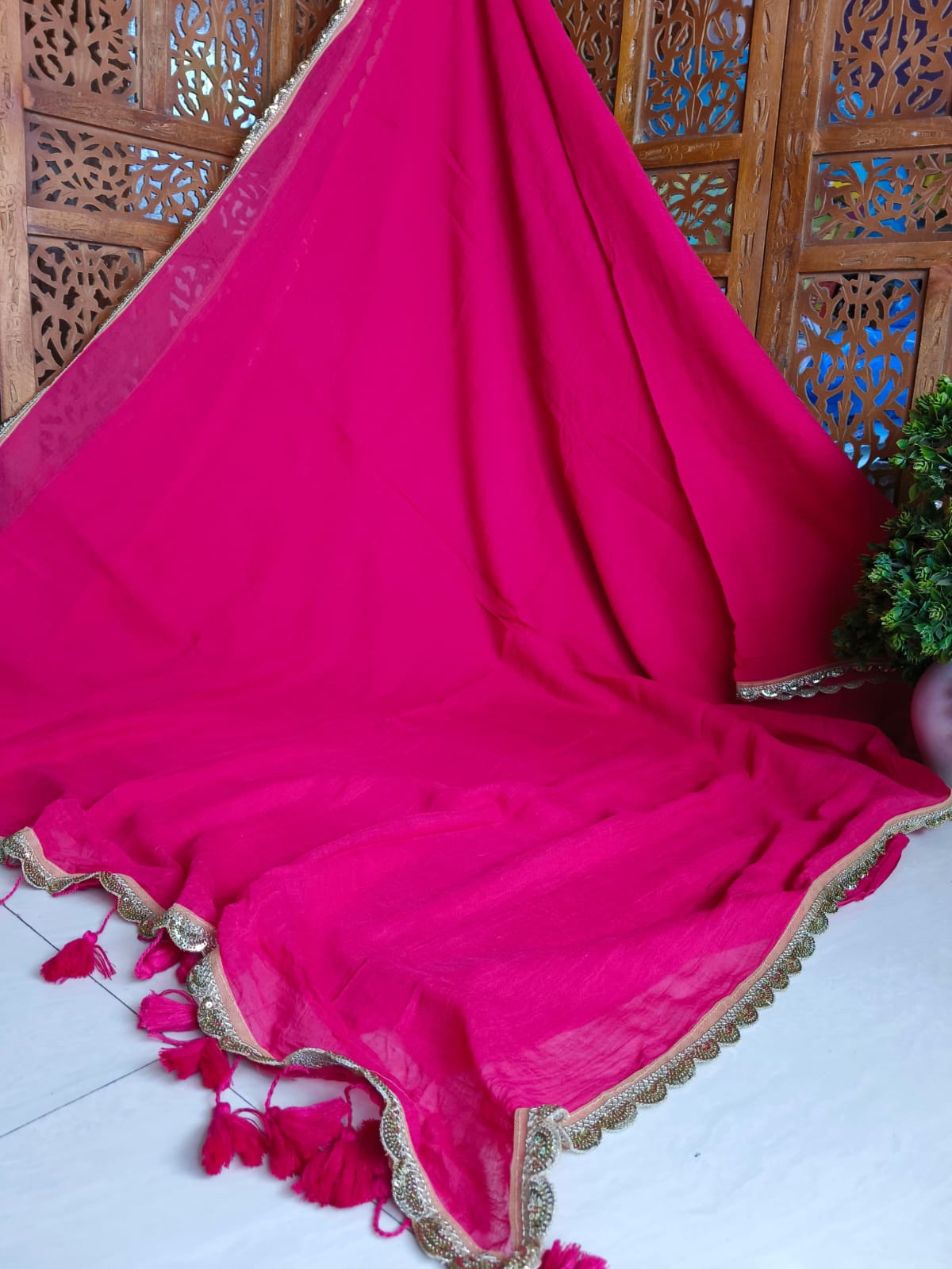 Beautiful Cotton Mulmul Saree