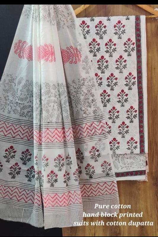 Exclusive  Hand Block Printed Cotton Suits