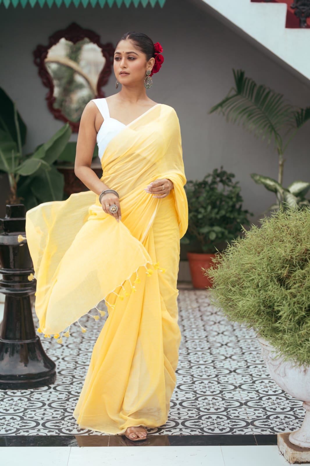 Pure Mul Cotton Saree Without Blouse