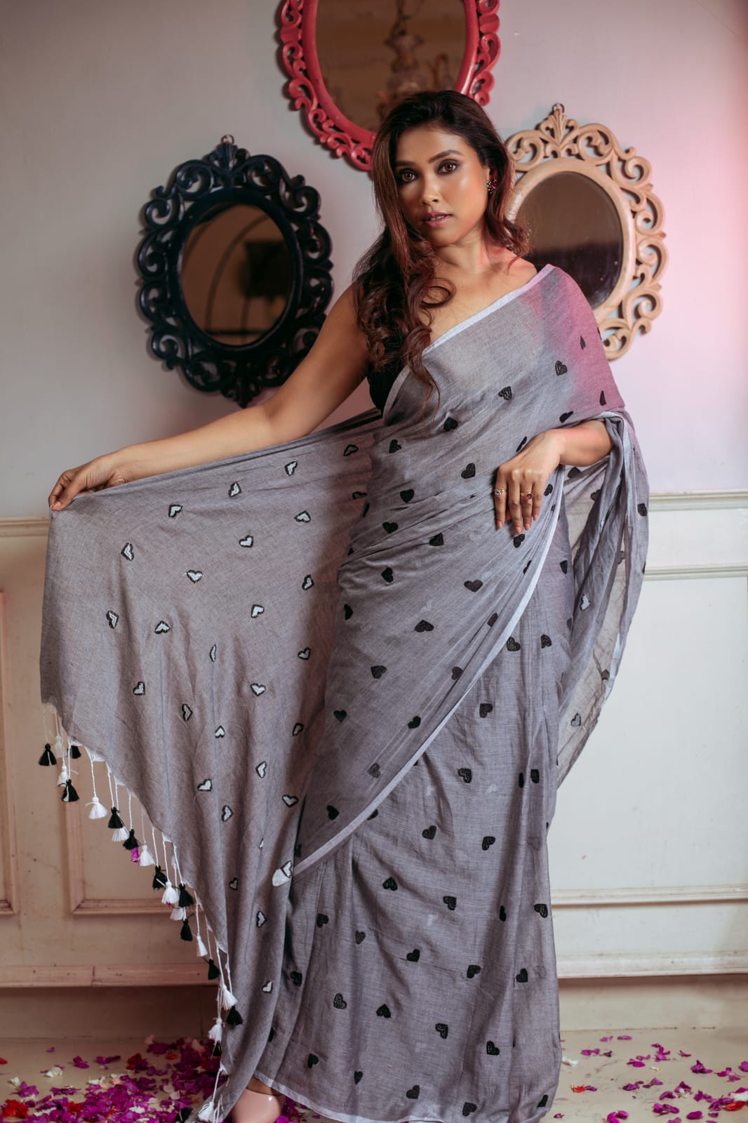 Pure Mul Cotton Saree Without Blouse