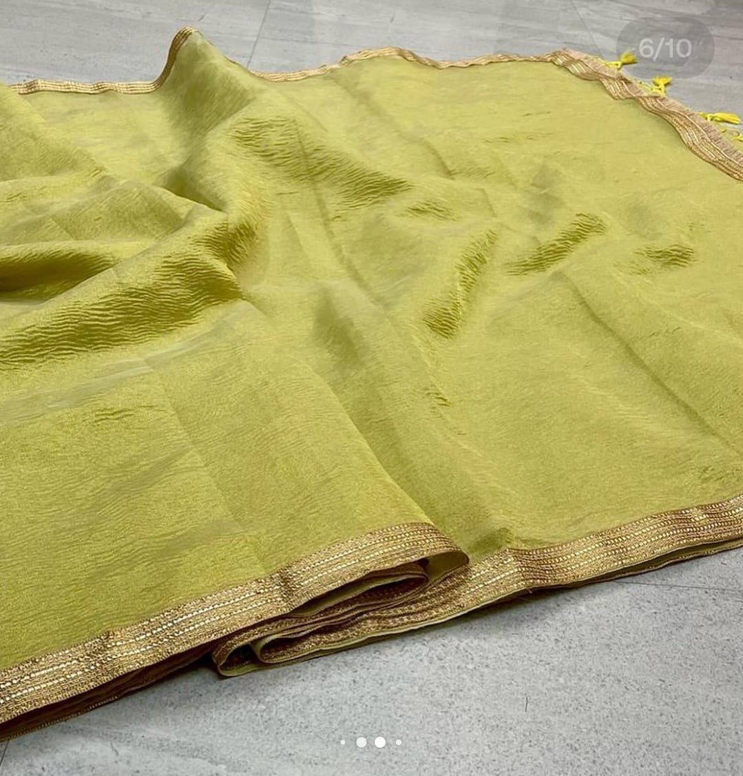 Banarasi Tissue Silk Saree With Blouse