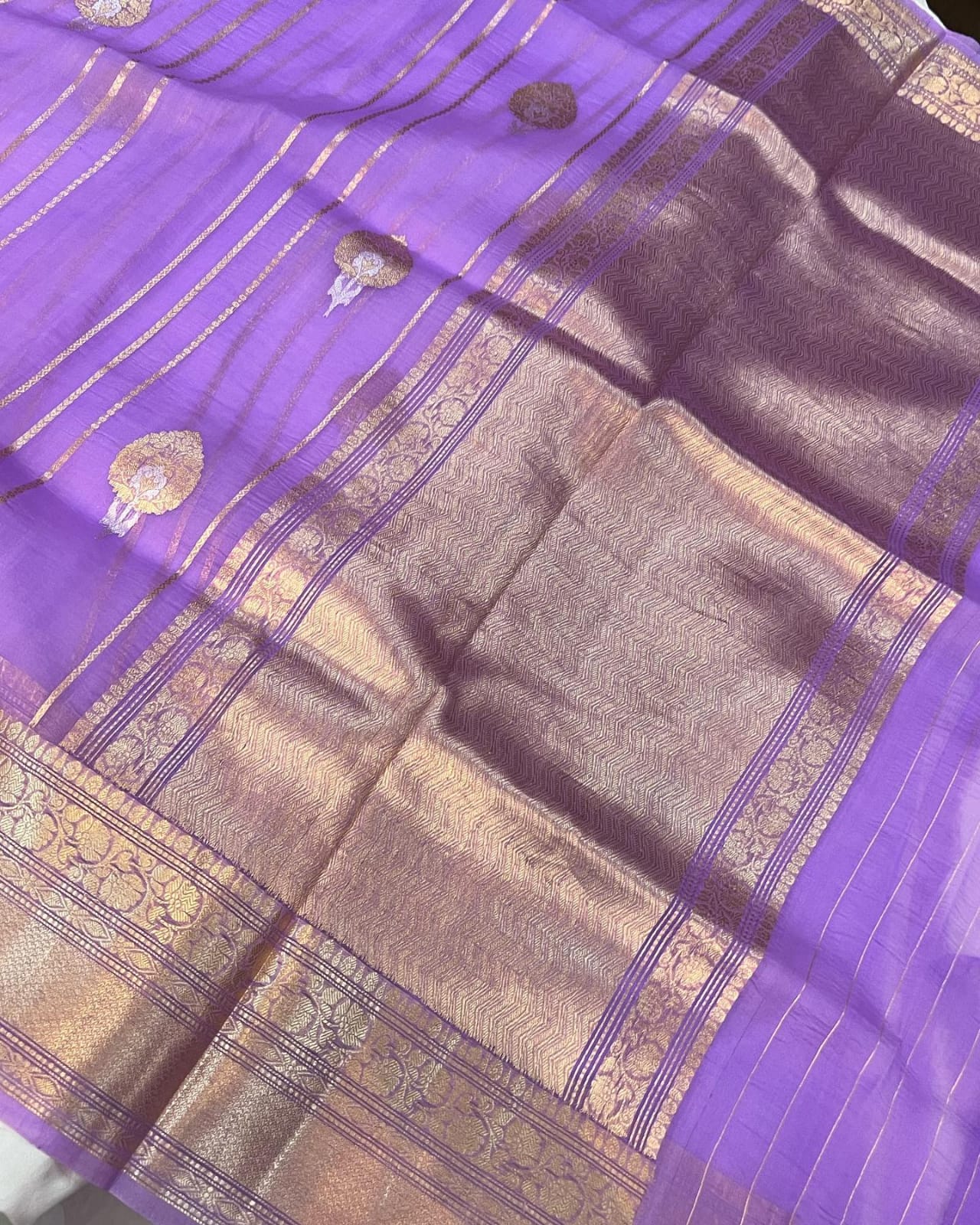 Banarasi Semi  Kora Organza soft silk  Saree