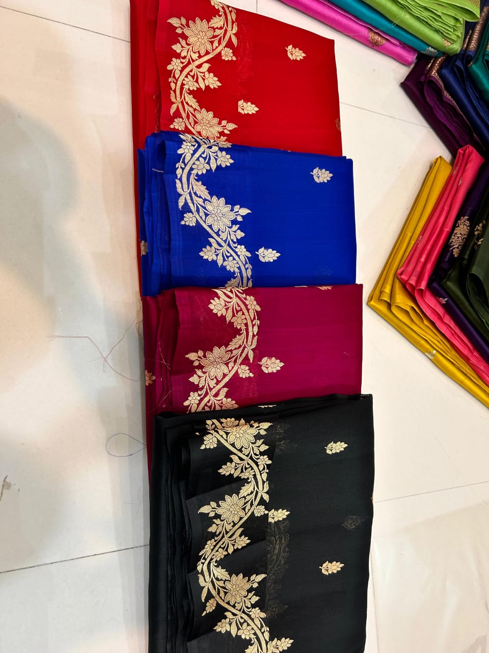 Banarasi Semi  Kora Organza Dybel  Saree