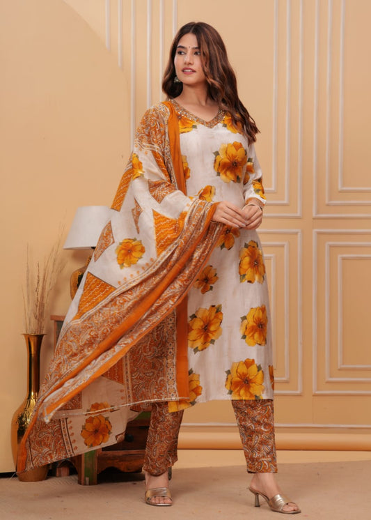 Exclusive 3 Piece kurti set