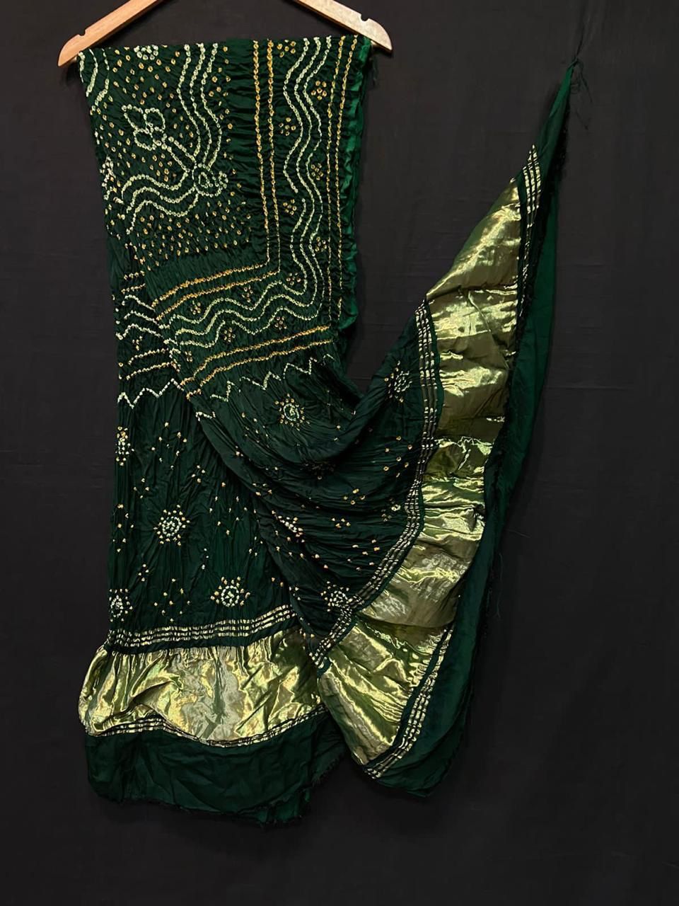 Pure Modal Silk  Bandhaj  Print   Dupatta