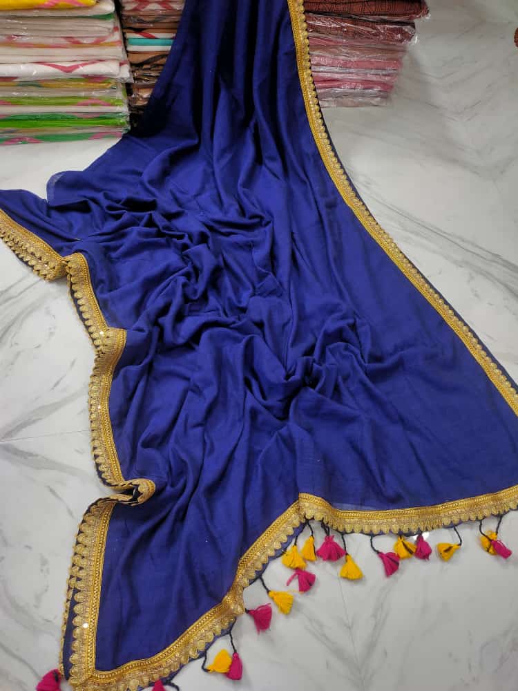 Beautiful Cotton Mulmul  Saree