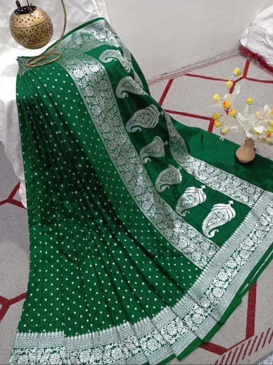 Designer Katan georgette Banarasi Saree