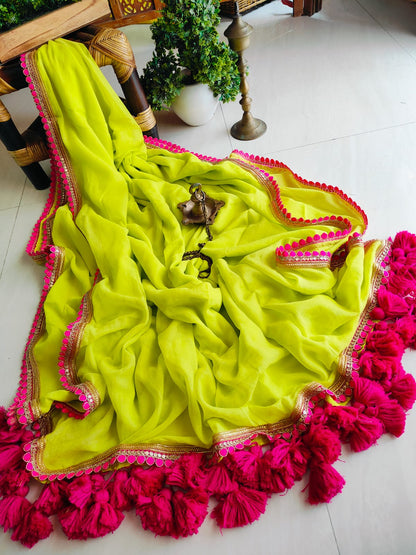 Beautiful Cotton Mulmul  Saree