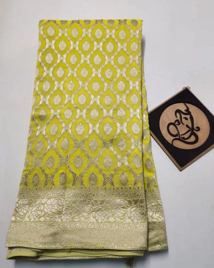 Banarasi Handloom Semi Georgette Soft silk Saree