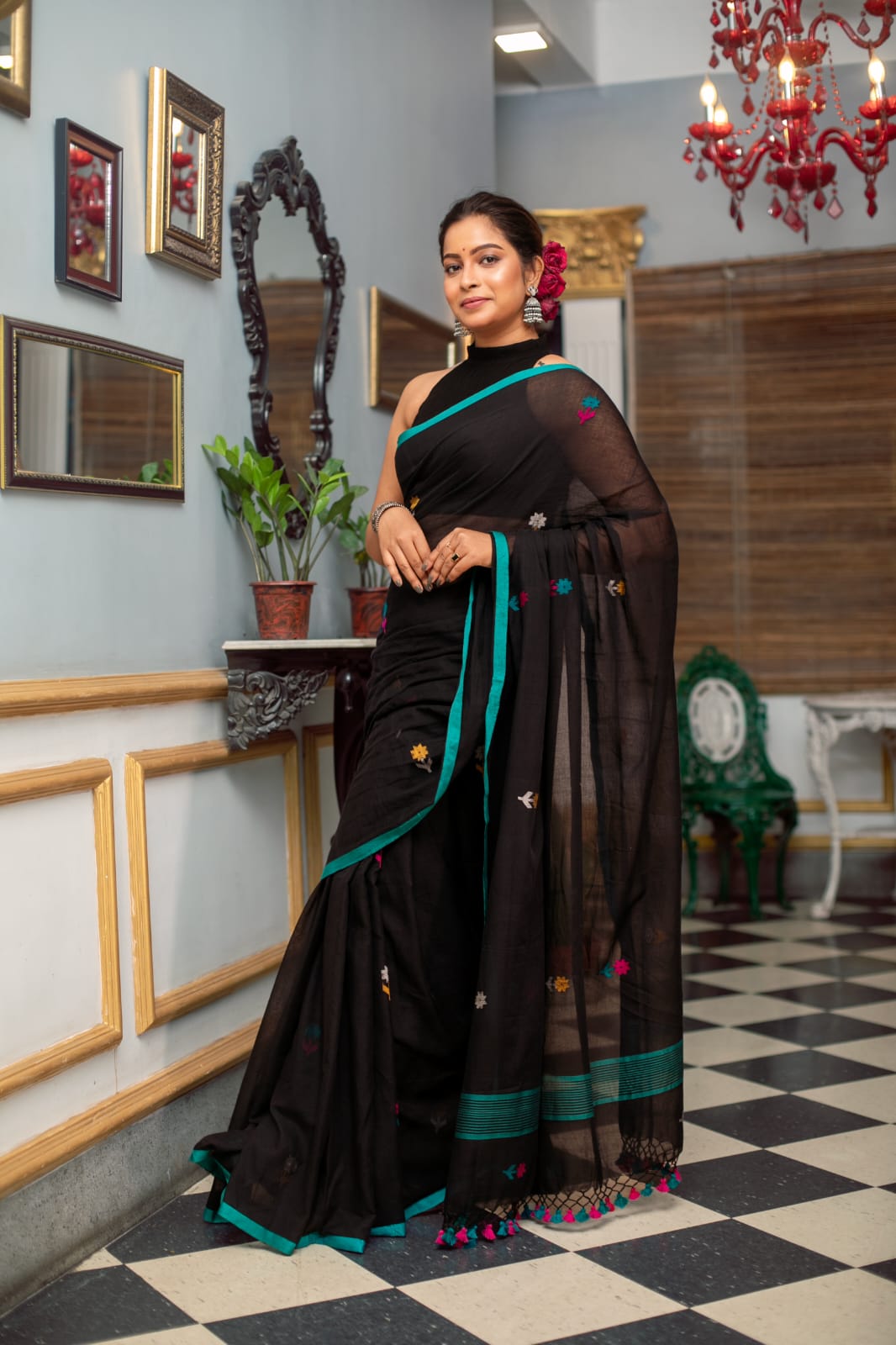 Pure Mul Cotton Saree Without Blouse