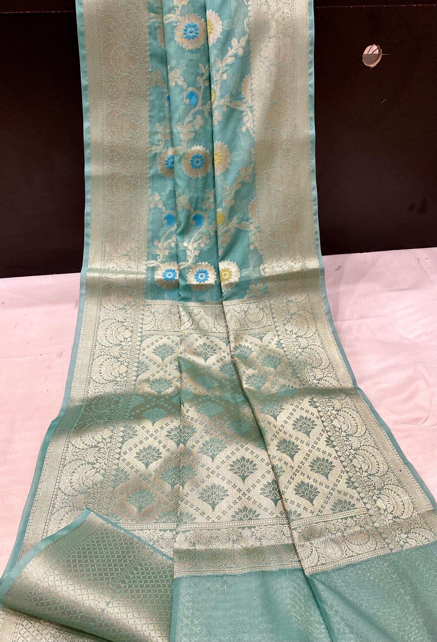 Banarasi  Semi Georgette Soft Silk Saree