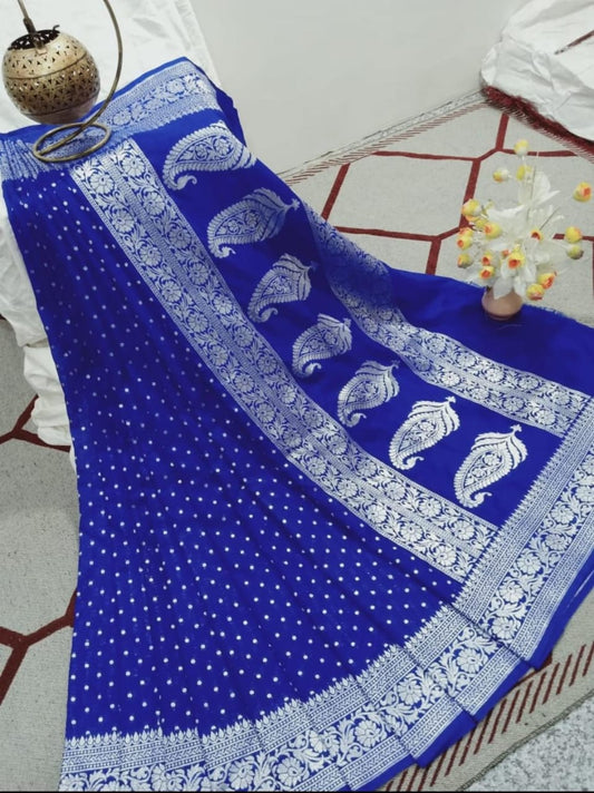 Designer Katan georgette Banarasi Saree