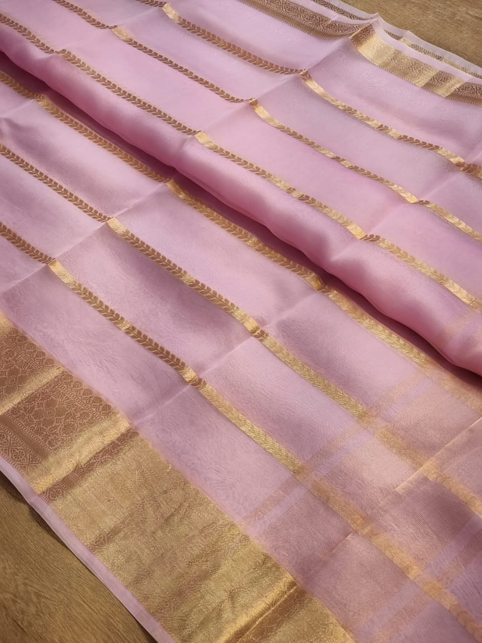 Banarasi Semi  Kora Organza soft silk  Saree