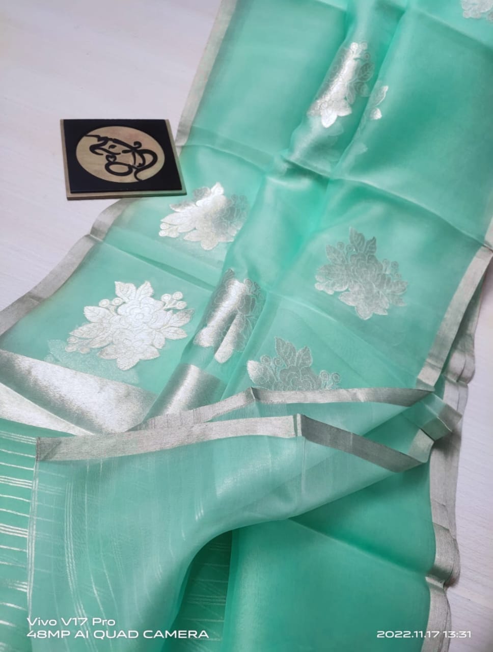 Banarasi  Semi Kora Organza Dybel  Saree