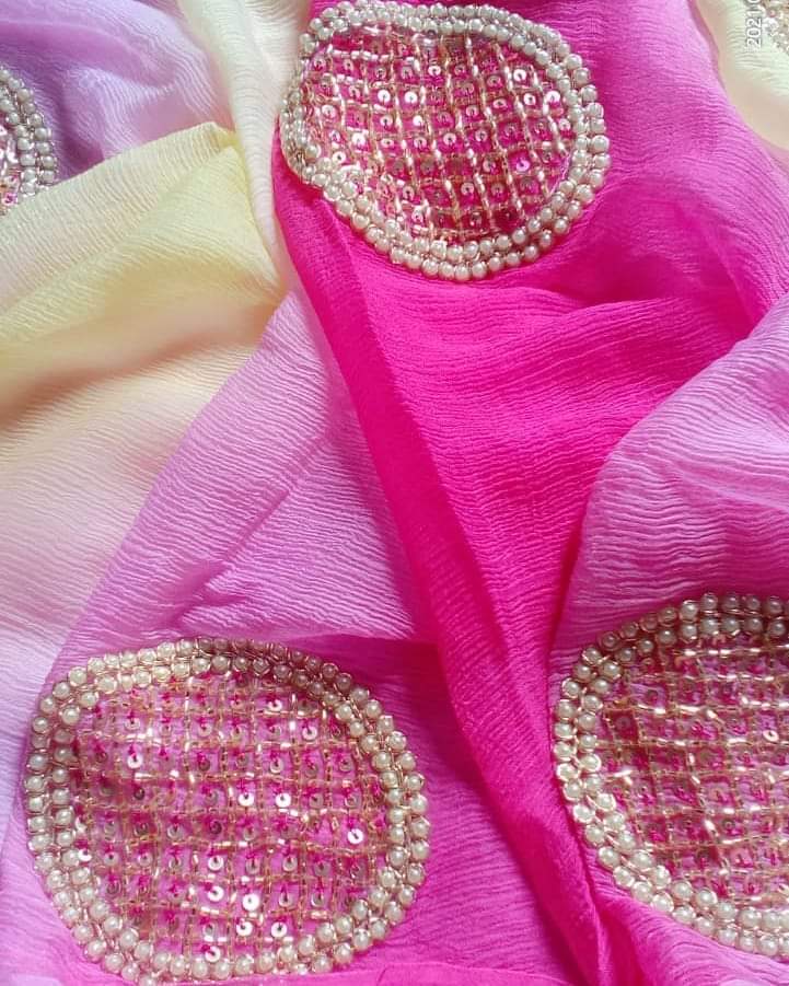 Saree sales moti work