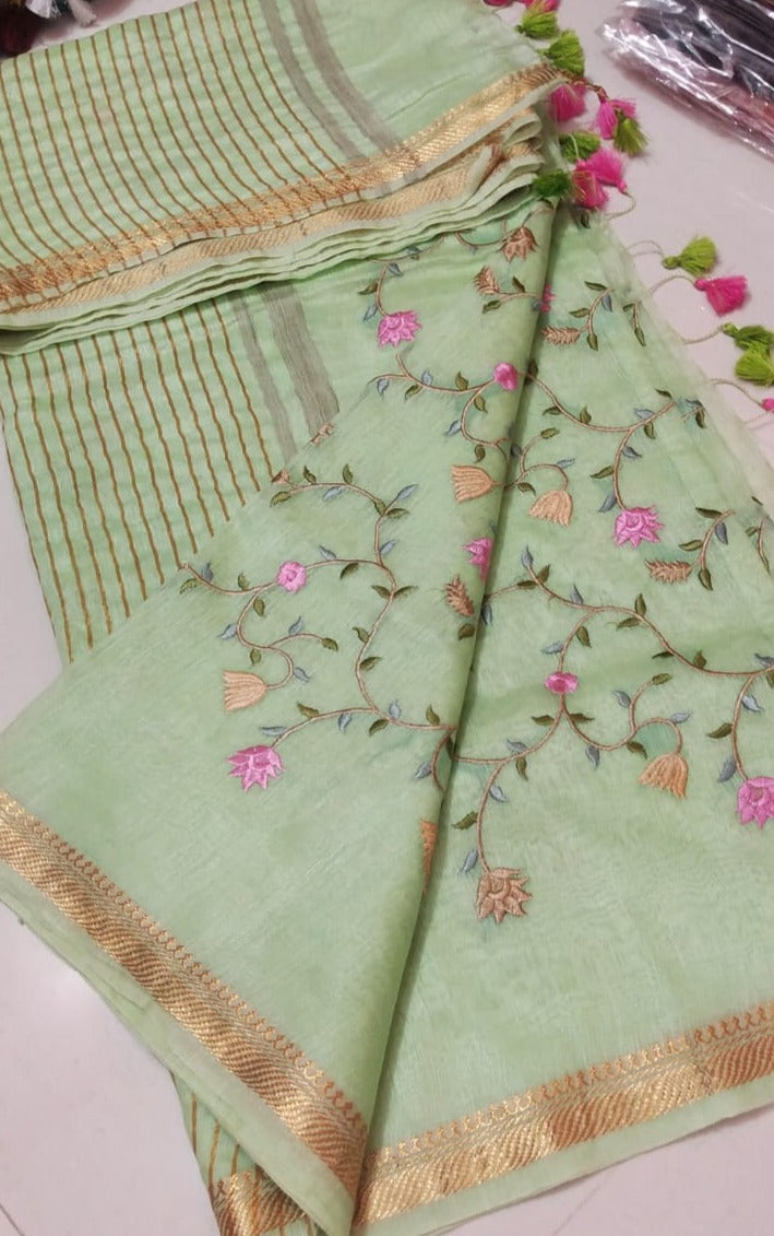 Summer Special Light Weight Pure COTTON KOTA Sarees with Beautiful KAL –  www.soosi.co.in