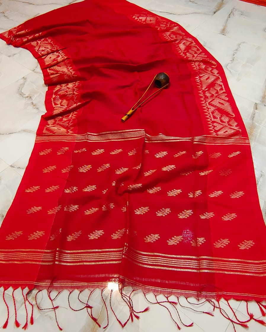 Pure Linen Saree With Running Blouse